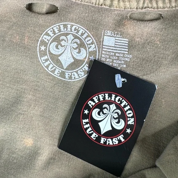 Affliction Women’s Graphic Short Sleeve Distressed T-Shirt- S / 2XL -NWT - Picture 11 of 12